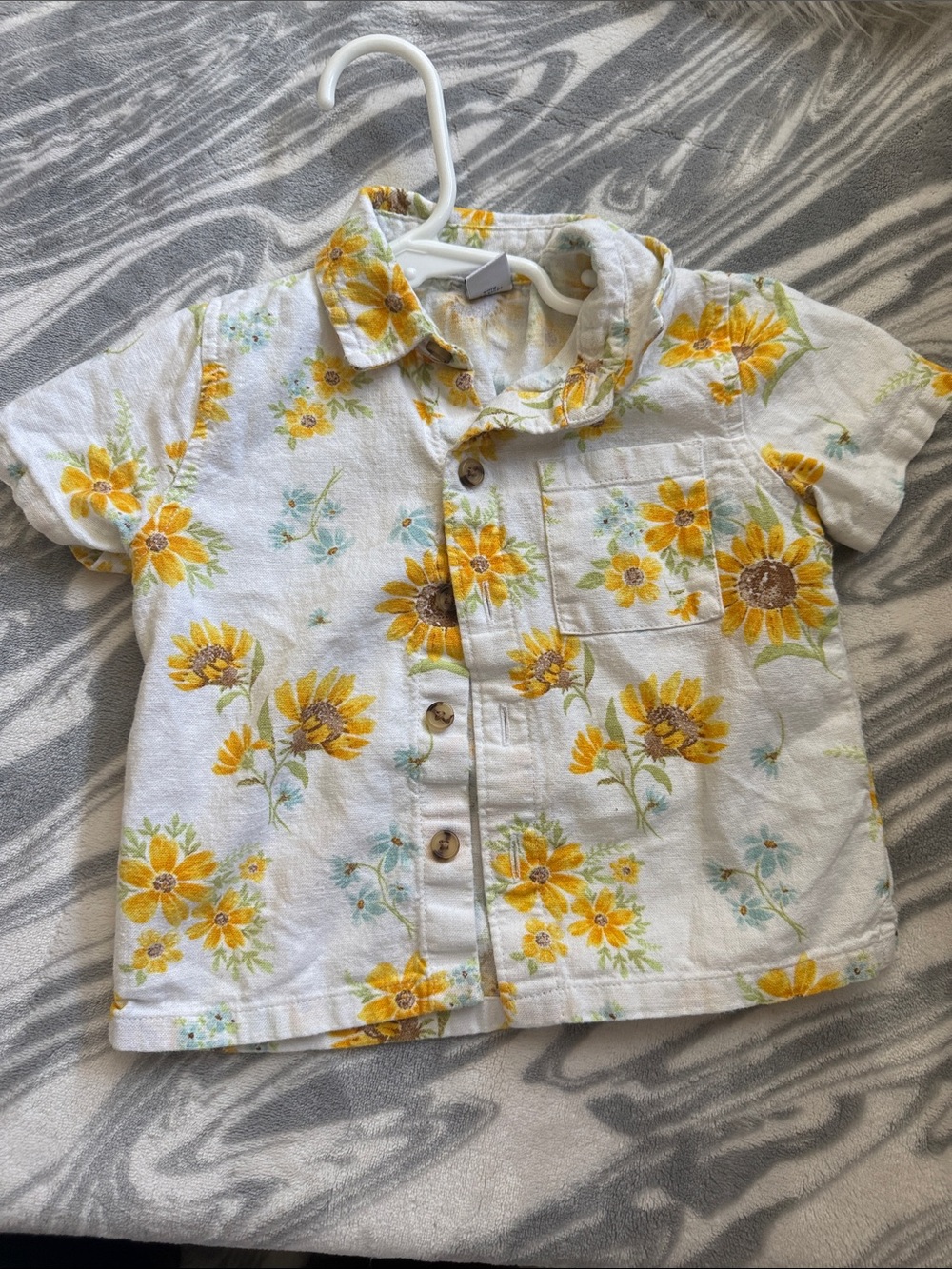 12-18 months floral button up
